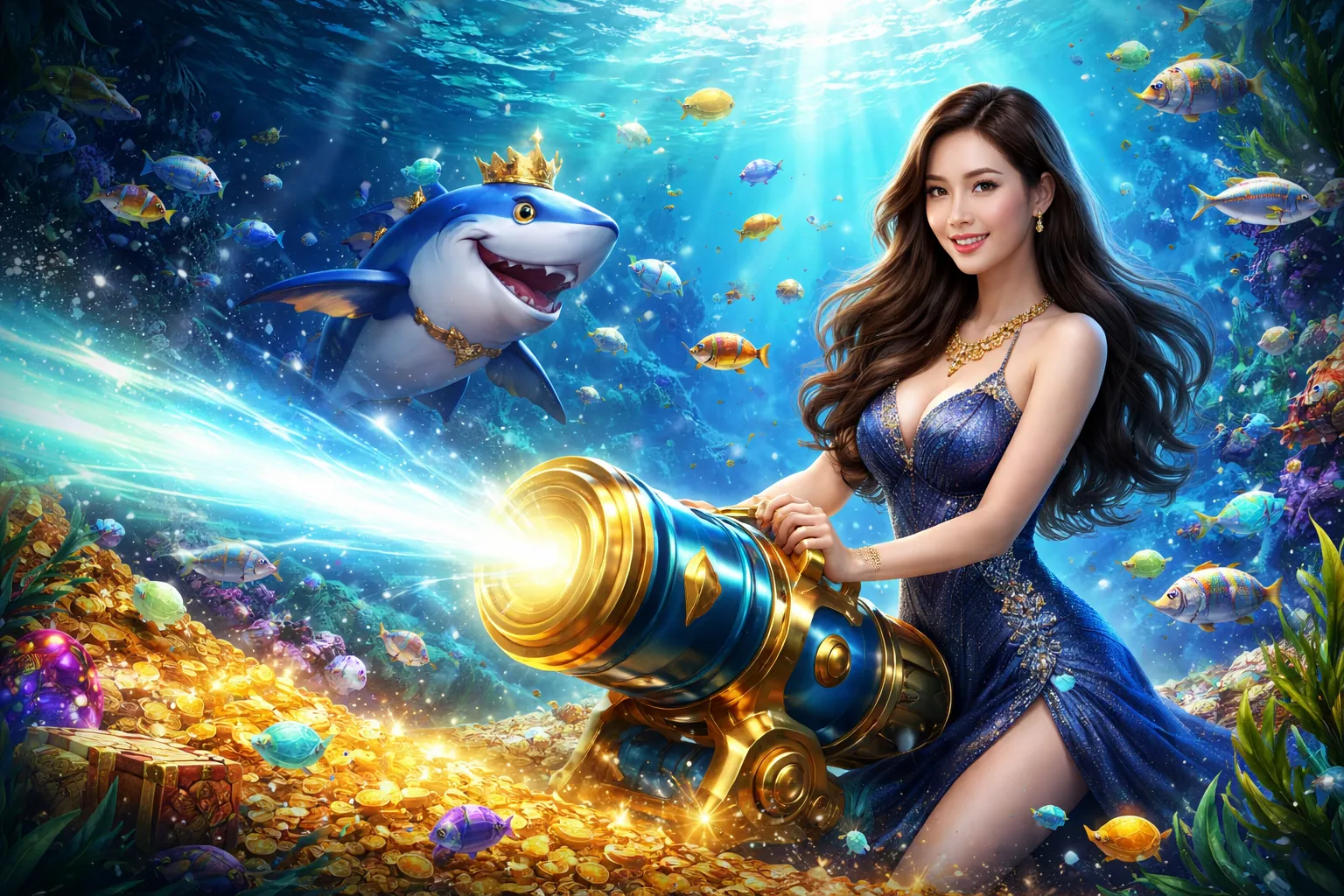 Chọn súng và nâng cấp trong Bắn Cá Thomo C2